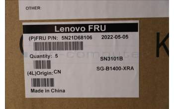 Lenovo 5N21D68106 NB_KYB CS22 FL TOP,BK-BL,LTN,KOR