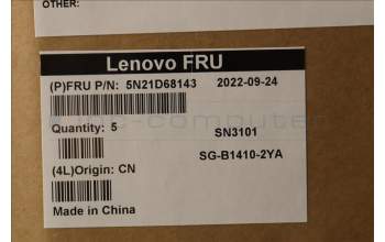 Lenovo 5N21D68143 NB_KYB CS22 FL TOP,BK-NBL,LTN,SLV