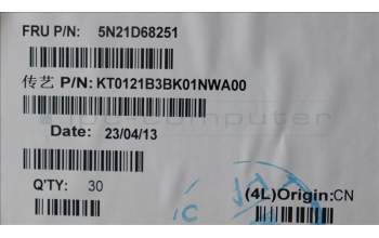 Lenovo 5N21D68251 NB_KYB CS22 FL TOP,BK-BL,TRI,NOR