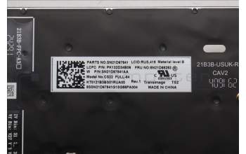 Lenovo 5N21D68253 NB_KYB CS22 FL TOP,BK-BL,TRI,RUS