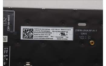 Lenovo 5N21D68257 Keyboard Internal, Turkish, BackLight, Black, UK