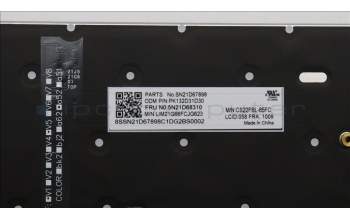 Lenovo 5N21D68310 NB_KYB CS22 FL TOP,GR-BL,CHY,058 FRA