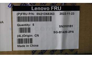 Lenovo 5N21D68363 NB_KYB CS22 FL TOP,GR-BL,LTN,POR
