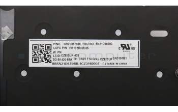 Lenovo 5N21D68380 NB_KYB CS22 FL TOP,GR-BL,LTN,CZE/SLK