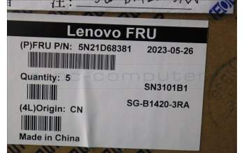 Lenovo 5N21D68381 NB_KYB CS22 FL TOP,GR-BL,LTN,UKR