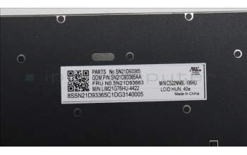 Lenovo 5N21D93663 NB_KYB CS22 NM TOP,BK-NBL,CHY,HUN