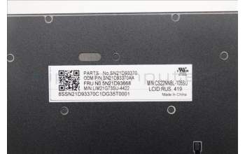 Lenovo 5N21D93668 NB_KYB CS22 NM TOP,BK-NBL,CHY,RUS