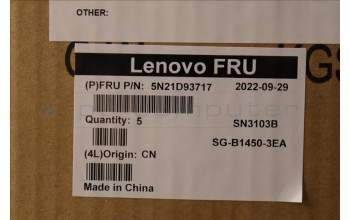 Lenovo 5N21D93717 NB_KYB CS22 NM TOP,BK-BL,LTN,IND ENG