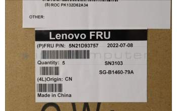 Lenovo 5N21D93757 NB_KYB CS22 NM TOP,BK-NBL,LTN,NORDIC