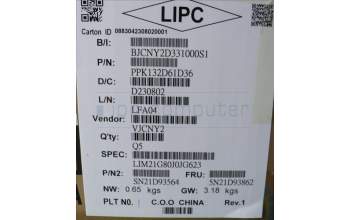 Lenovo 5N21D93862 NB_KYB CS22 NM TOP,GR-BL,CHY,JPN