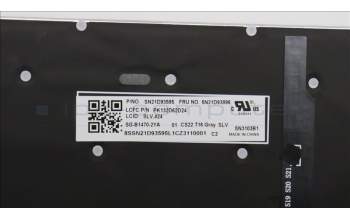 Lenovo 5N21D93896 NB_KYB CS22 NM TOP,GR-BL,LTN,SLV