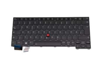 5N21H76825 original Lenovo clavier DE (allemand) noir/noir avec rétro-éclairage et mouse stick