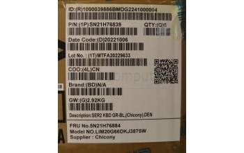 Lenovo 5N21H76884 NB_KYB SER2 KBD GR-BL,CHY,DEN