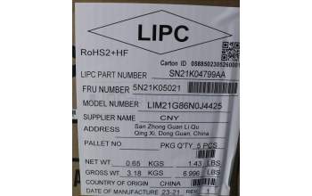 Lenovo 5N21K05021 NB_KYB CS23 NM TOP,BK-BL,CHY,NOR