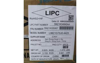 Lenovo 5N21K05067 NB_KYB CS23 NM TOP,BK-NBL,CHY,JPN