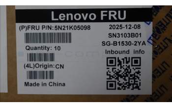 Lenovo 5N21K05098 NB_KYB CS23 NM TOP,BK-BL,LTN,SLV