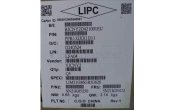 Lenovo 5N21K05472 NB_KYB CS23 NM TOP,GR-BL,CHY,UKE