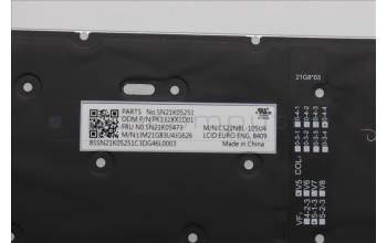 Lenovo 5N21K05473 NB_KYB CS23 NM TOP,GR-BL,CHY,EURO ENG