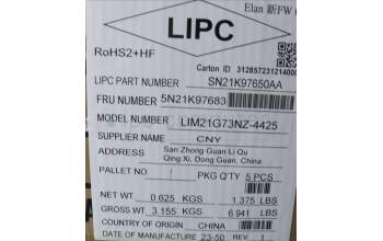 Lenovo 5N21K97683 NB_KYB CS23 NM TOP,BK-NBL,CHY,MAO