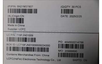 Lenovo 5N21M37807 NB_KYB 4C4TT50N-BK-SRX-SPA