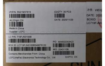 Lenovo 5N21M37819 NB_KYB 4C4TT50N-BK-SRX-HBW