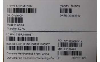 Lenovo 5N21M37937 NB_KYB 4C4TT50B-BK-SRX-HUN