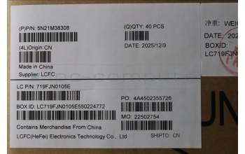 Lenovo 5N21M38308 NB_KYB 4C4TT50B-BK-LTN-BEL