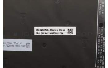 Lenovo 5N21M38308 NB_KYB 4C4TT50B-BK-LTN-BEL