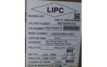 Lenovo 5N21M38476 NB_KYB 4C4TT50N-BK-CHY-ILD