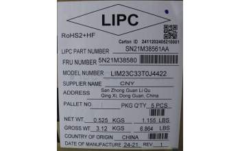 Lenovo 5N21M38580 NB_KYB 4C4TT50B-BK-CHY-THAI