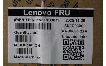 Lenovo 5N21M39839 NB_KYB 4C6TT50N-BK-LTN-SWS