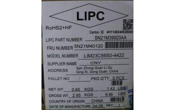 Lenovo 5N21M40120 NB_KYB 4C6TT50N-BK-CHY-SWE/FIN