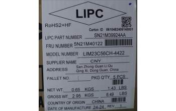 Lenovo 5N21M40122 NB_KYB 4C6TT50N-BK-CHY-SWS