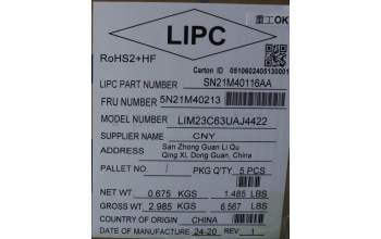 Lenovo 5N21M40213 NB_KYB 4C6TT50B-BK-CHY-UKR