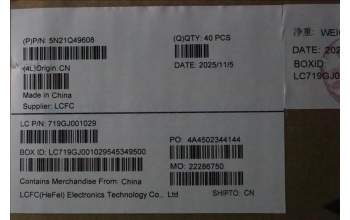 Lenovo 5N21Q49608 NB_KYB 5C6TT5SB-BK-PMX-UKE