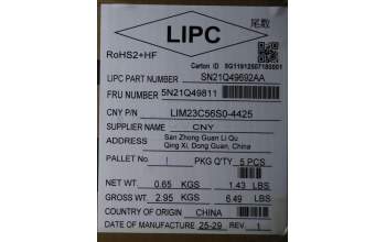 Lenovo 5N21Q49811 NB_KYB 5C6TT5SN-BK-CHY-SWE/FIN