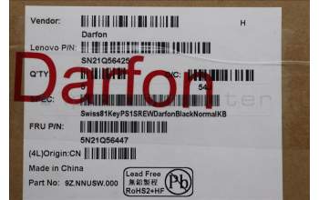Lenovo 5N21Q56447 NB_KYB Sw-PS1SREW-DF-BLK-NBLKB