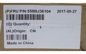 Lenovo 5SB0J36104 SPEAKERINT Speaker C E31-70 L+R W/PAD