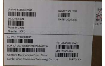 Lenovo 5SB0S32087 SPEAKERINT SPEAKERINT L 83N3 L+ R