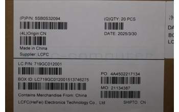 Lenovo 5SB0S32094 SPEAKERINT SPEAKER L 83F5