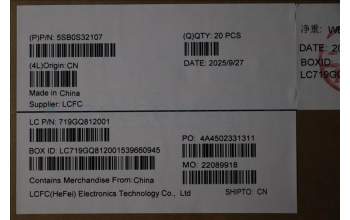 Lenovo 5SB0S32107 SPEAKERINT SPEAKERINT L 83M3(L+R)