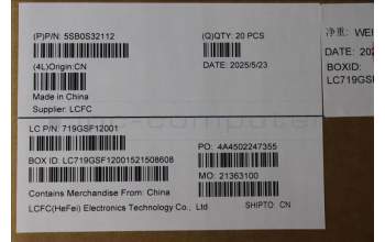 Lenovo 5SB0S32112 SPEAKERINT Speaker L 83NN R+L