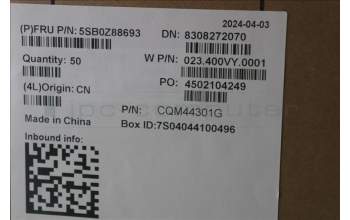 Lenovo 5SB0Z88693 FRU Speaker SPK WWAN