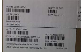 Lenovo 5SB1H02543 SPEAKERINT Speaker,Asm,Alloy,L&R,3813,YC
