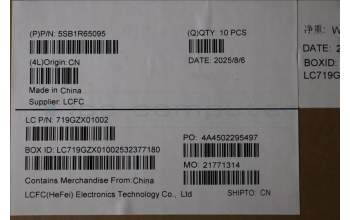 Lenovo 5SB1R65095 SPEAKERINT SPK,P16VG3,Stero,3209,YC