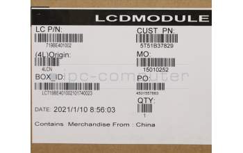 Lenovo 5T51B37829 Lark-1 FRU Top Group OLED asm for WWAN