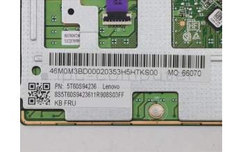 Lenovo 5T60S94236 TOUCHPAD TouchPad W 82GV W/CABLE PG