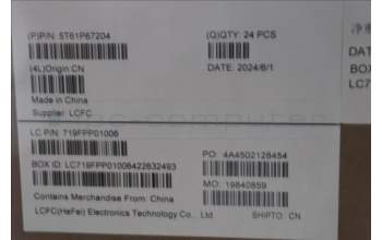 Lenovo 5T61P67204 TOUCHPAD CS22_3+2bCP,GLM,BK,NFC,TRI,EL