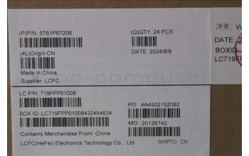 Lenovo 5T61P67206 TOUCHPAD CS22_3+2bCP,GLM,BK,NFC,TRI,SY