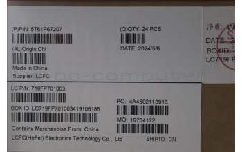 Lenovo 5T61P67207 TOUCHPAD CS22_3+2bCP,GLM,GR,NONFC,SRX,EL